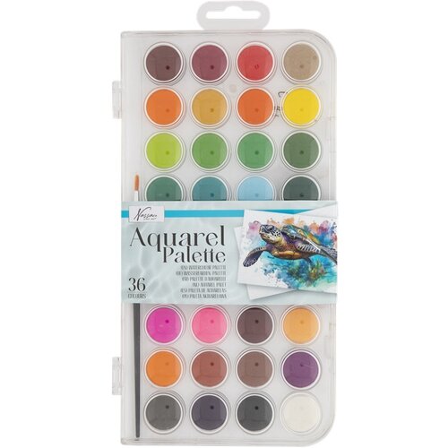  Set od 36 akvarelnih boja i kista Slike