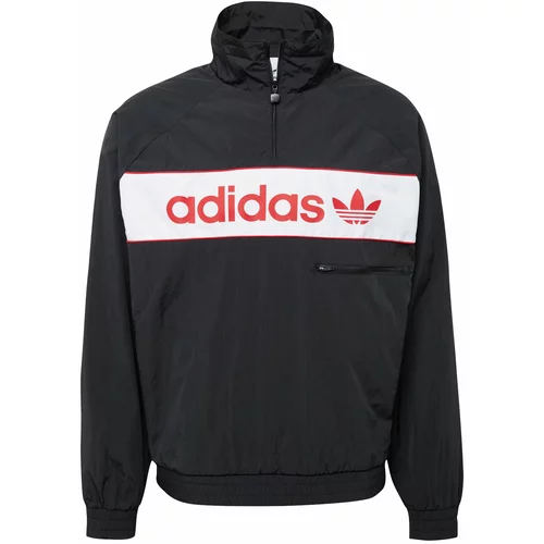 Adidas Prijelazna jakna crvena / crna / bijela