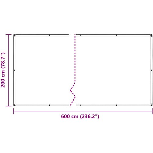  Prozirna cerada s u&amp;scaron;icama 2x6 m polietilen Slike