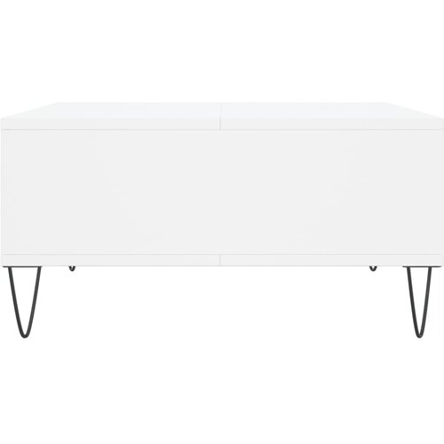  Stolić za kavu bijeli 60 x 60 x 30 cm od konstruiranog drva Bijela Slike