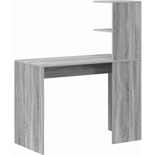  Stol s policom Siva Sonoma 102 x 50 x 124 cm Konstruirano drvo Slike