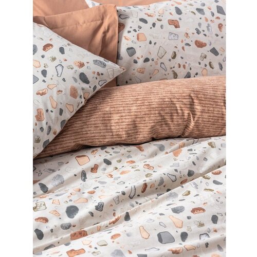 Mila Home Luxury Posteljina za krevet za jednu osobu od renforce pamuka 140x200 cm Earth-Inspired Calm &amp;ndash; Slike