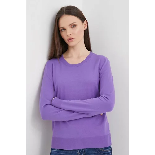 Sisley Pulover ženski, vijolična barva