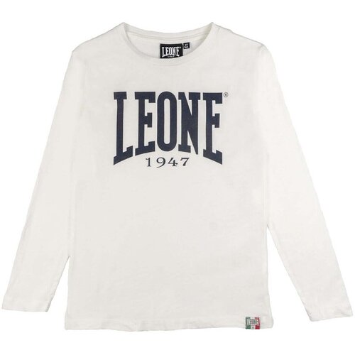 Leone 1947 Majice z dolgimi rokavi Boy T-Shirt Long Sleeves Basic Bela Slike