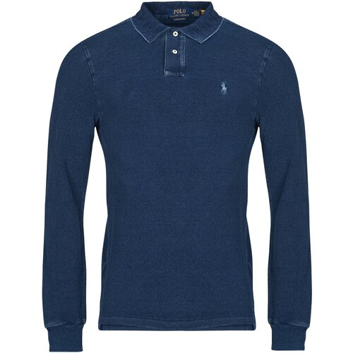 Polo Ralph Lauren POLO AJUSTE DROIT EN COTON BASIC MESH Plava Slike