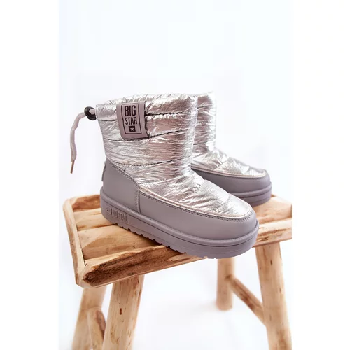 Big Star Children's snow boots KK374218 Grey-Silver