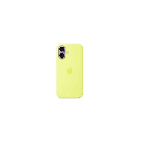 Apple iphone 17 silicone case with magsafe - neon yellow mgev4zm/a Slike