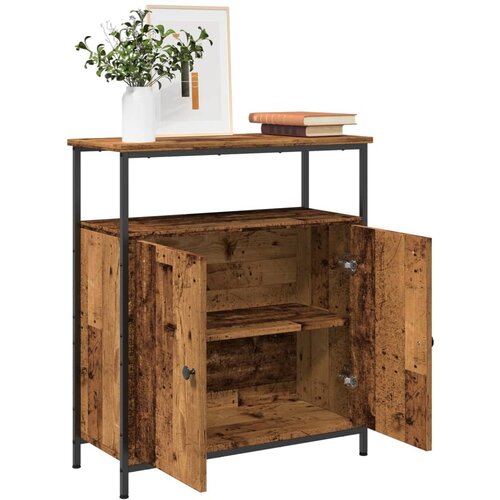 VidaXL Komoda boja staro drvo 70x30x80 cm od konstruiranog drva Slike