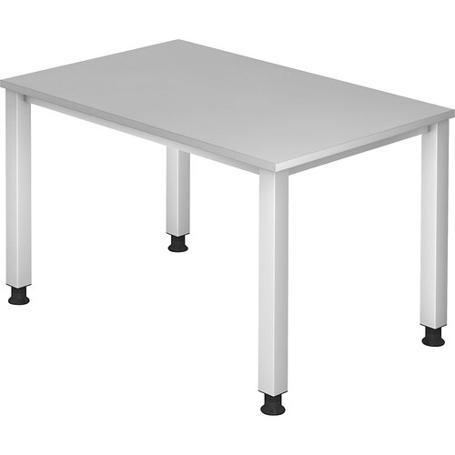 eurokraft pro renatus - pisalna miza, ogrodje s 4 nogami, širina 1200 mm, svetlo siva Cene