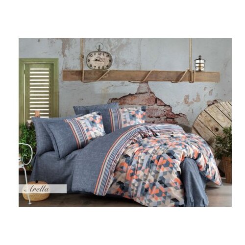 Lessentiel Maison poplin posteljina (200 x 220) arella orange Cene
