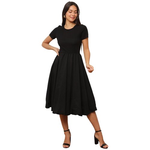 La Modeuse Kratke obleke 75219_P177674 Črna Slike