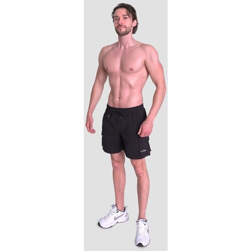 GymBeam Men&amp;lsquo;s Swim Cargo Shorts Black Slike