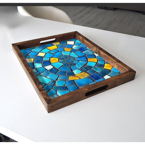 Aberto Design Poslužavnik REF021 48 x 38 x 4 cm, Šareni Cene
