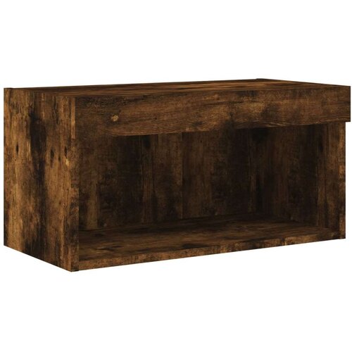 VidaXL TV ormarić s LED svjetlima boja dimljenog hrasta 60x30x30 cm Slike
