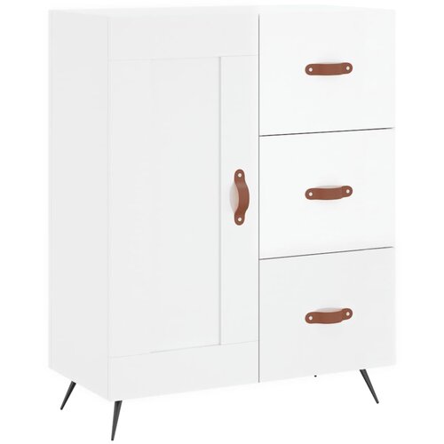 Maison Chic Komoda - Predalnik visok sijaj bela 69,5x34x90 cm inženirski les, (21722722) Slike