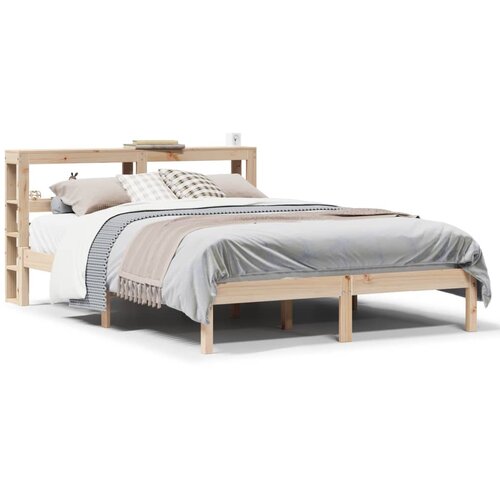 vidaXL Okvir kreveta bez madraca 140 x 190 cm od masivne borovine Cene