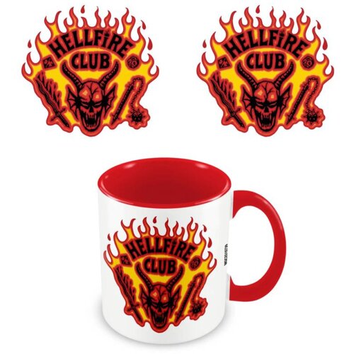 Pyramid šolja stranger things - hellfire club inner coloured mug Cene