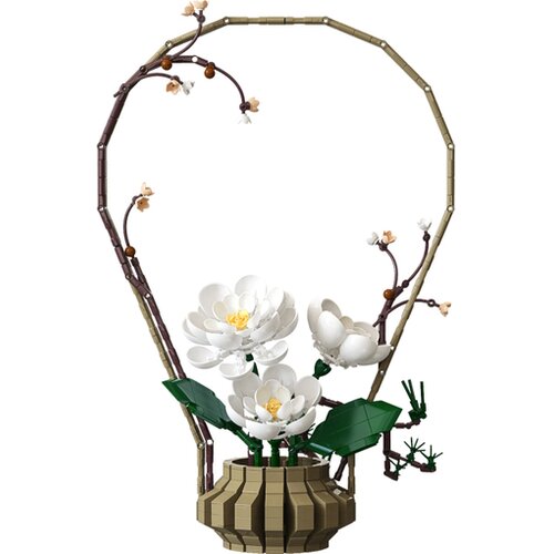 Cada kocke cvetlična dekoracija Oriental Floral Art: Winter, C59026W Slike