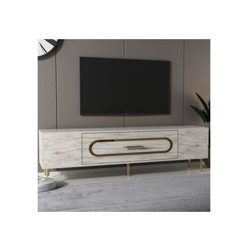 Hanah home tv polica Dekop3 ephesus marble gold Cene