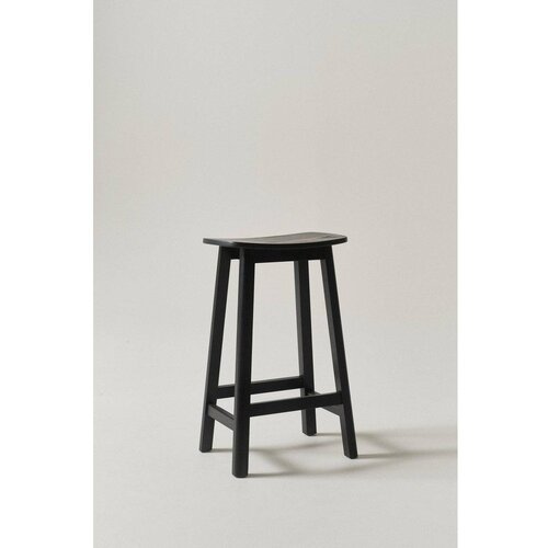 Jotex Crna barska stolica od čvrste jeseni (visine sjedala 65 cm) Selene &amp;ndash; Slike
