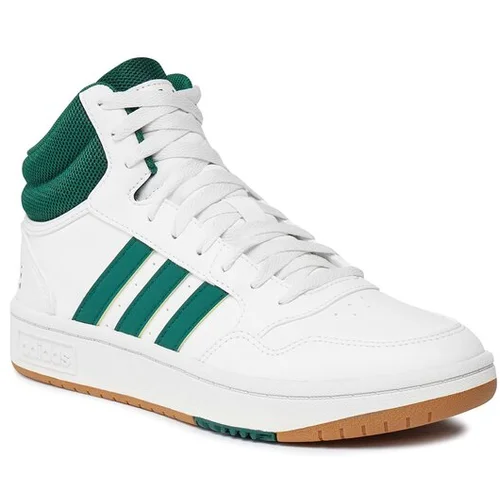 Adidas Čevlji Hoops 3.0 Mid Lifestyle Basketball Classic Vintage Shoes IG5570 Bela