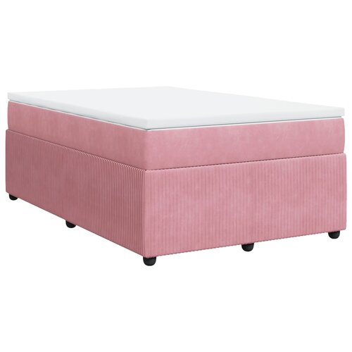 Maison Chic Box spring postelja - Vzmetna postelja z vzmetnico roza 120x200 cm žamet SL24007, (21879904) Slike