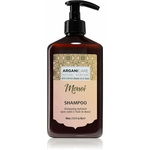 Arganicare Monoi Shampoo vlažilni šampon po sončenju 400 ml