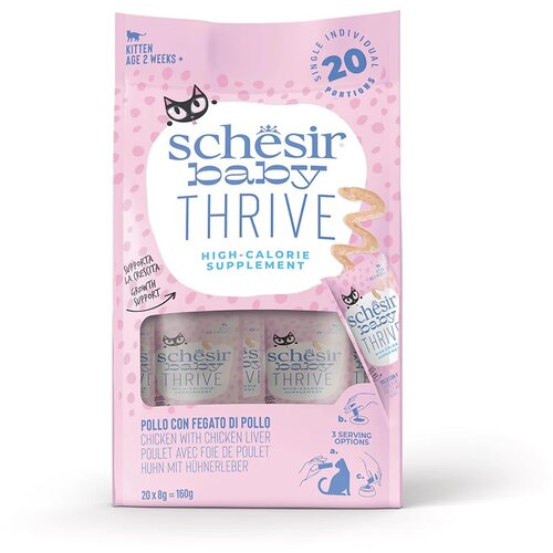 Schesir SCHC Baby Thrive Pi&scaron;čanec in Jetra 20x8 g Cene