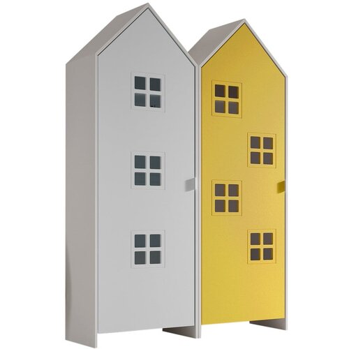 Vipack Rumena/bela otroška garderobna omara 115x171,5 cm CASAMI BRUGES – Cene