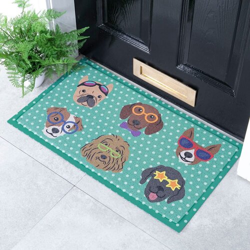 Artsy Doormats Predpražnik 40x70 cm Dogs on Polka Dots &amp;ndash; Slike