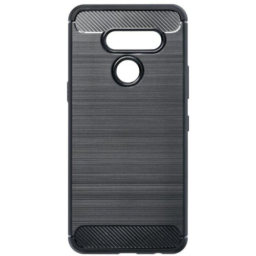 Gumijasti / gel etui Carbon za LG K41s - črni Cene
