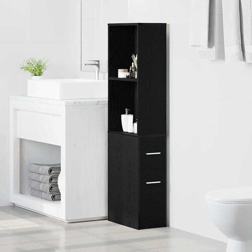 Set namje&scaron;taja za kupaonicu Zidne Crni hrast 22 x 41 x 135 cm Cijene