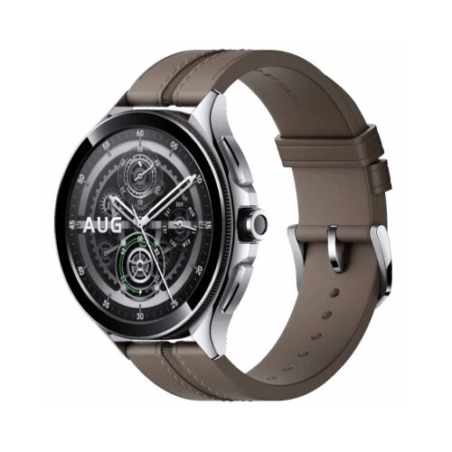 Xiaomi Mi Watch 2 pro-Bluetooth Silver Case with Brown Leather Strap Cene