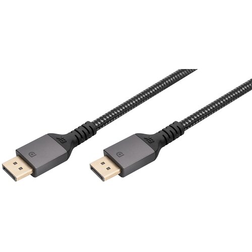 Digitus DisplayPort kabel DisplayPort vtič 2 m črna DB-340201-020-S trojno oklopljen, prilagodljiv, brez halogena, okrogel DisplayPort kabel, (20519083) Cene