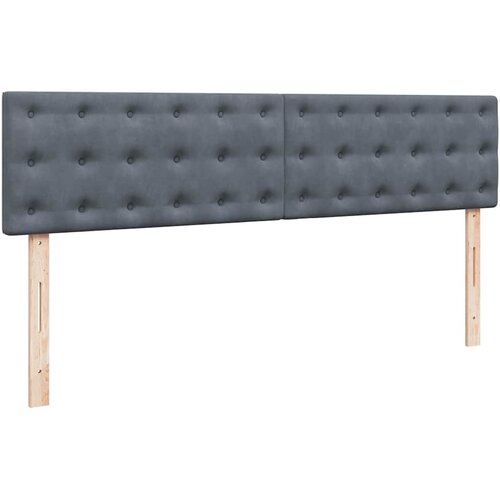  Otomanski krevet s madracem&amp;amp;LED tamnosivi 180x200cm bar&amp;scaron;unasti Slike
