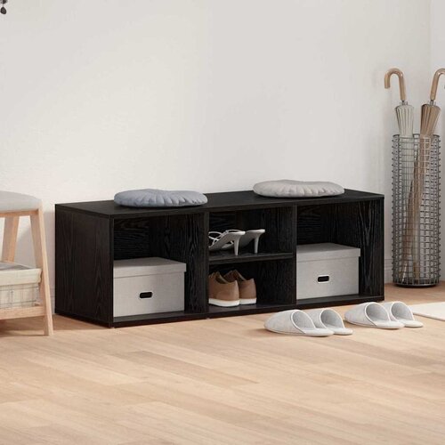  Klupa za cipele Crni hrast 102 x 35 x 35 cm Konstruirano drvo Cijene