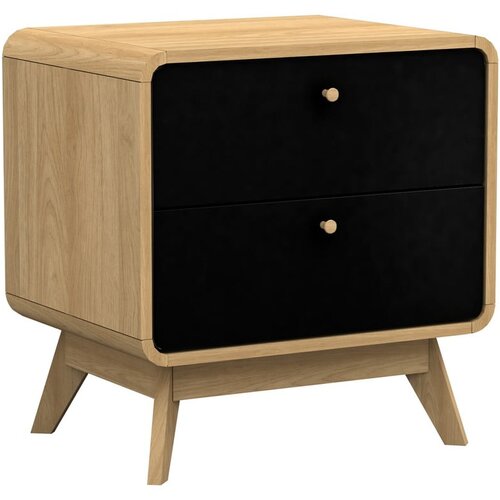 Støraa Crni noćni ormarić u dekoru hrasta Cassie - Cijene