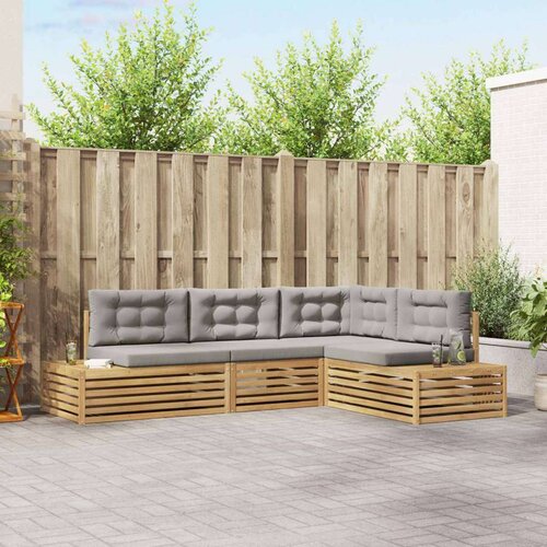 4 Komad Set vanjskih sofa Poliester Bijela Cene