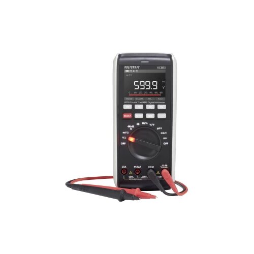 Voltcraft VC851 ročni multimeter digitalni LoZ CAT III 1000 V, CAT IV 600 V Prikaz (&scaron;tetje): 6000, (5000287114) Cene