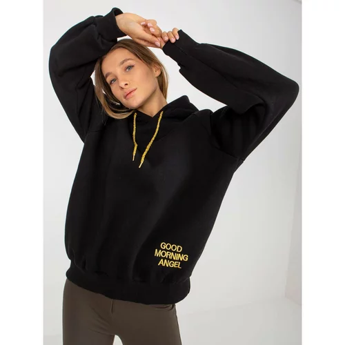 Fashion Hunters Black and gold hooded sweatshirt with Diego inscription