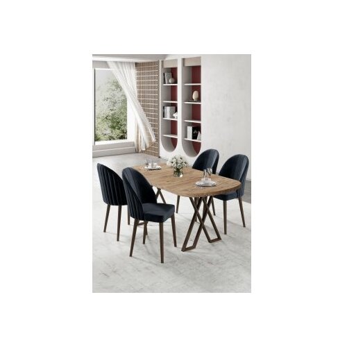 Hanah home trpezarijski set, 5 dijelova, Teget Cene