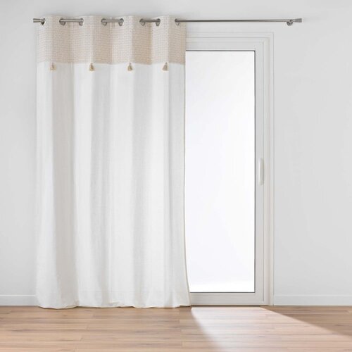 Douceur d intérieur Bijela/bež zavjesa od mješavine pamuka 140x240 cm Milano – Cijene