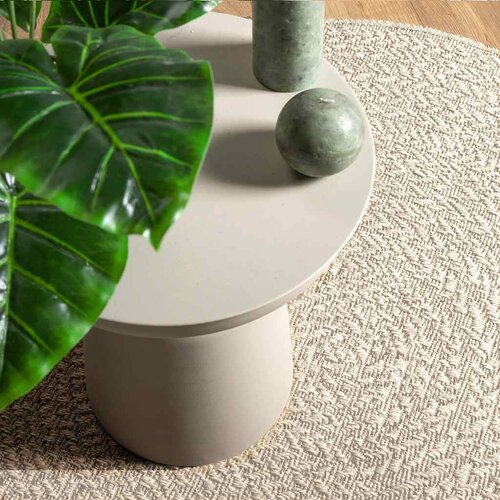 Maison Chic Rug, Preproga Cream Ø 200 cm Juta videz Notranje in zunanje, (22122561) Cene