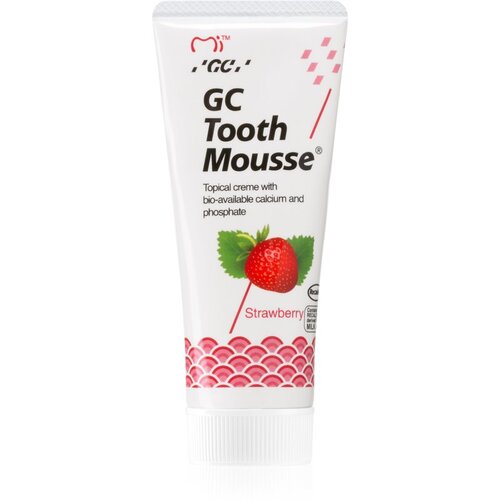 Gc Tooth Mousse remineralizacijska zaščitna krema za občutljive zobe brez fluorida okus Strawberry 35 ml Cene