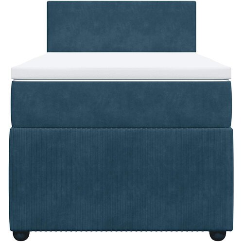 Box spring krevet s madracem plavi 100x200 cm bar&amp;scaron;unasti Slike
