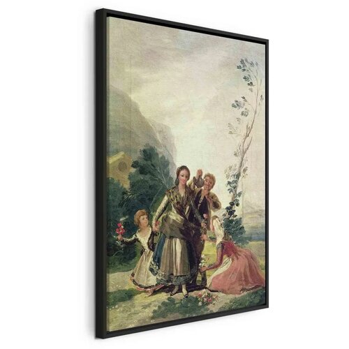  Slika - Francisco Goya – Spring or the Flower Seller 40x60 U crnom drvenom okviru Cene