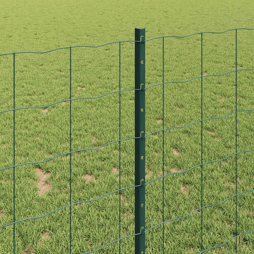 Euro ograda s postom 10 x 1 m Čelik premazan PVC-om Zelena Slike