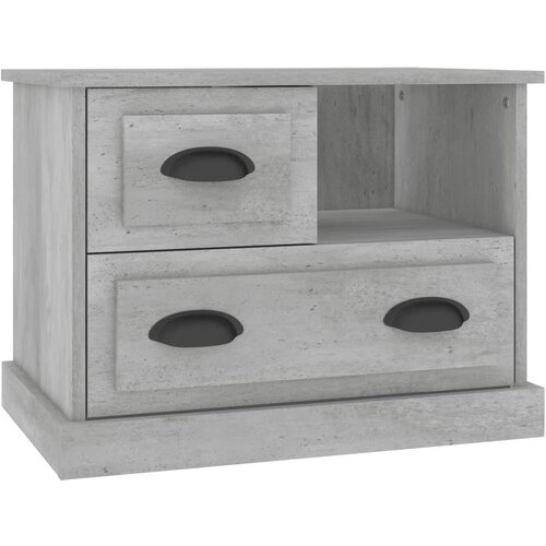 Maison Chic Nočna omarica - Nočna miza betonsko siva 60x39x45 cm, (21690653) Cene