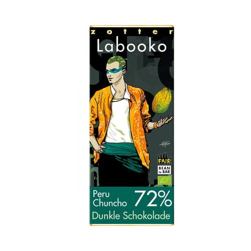 Zotter Schokoladen Bio Labooko 72% Peru Chuncho - vegan Slike