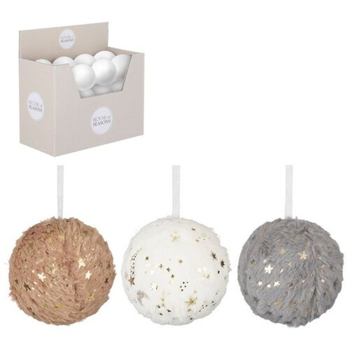 Dekordom Novogodišnja dekoracija - HANGING BAUBLE GLASS 10cm 1143379 - Mix - EDL Cene